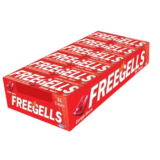 Freegells  Cereza mentol caja x 12 
