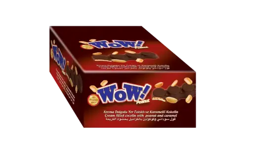 Biscocho Wow crema chocolate con maní caja x 24u